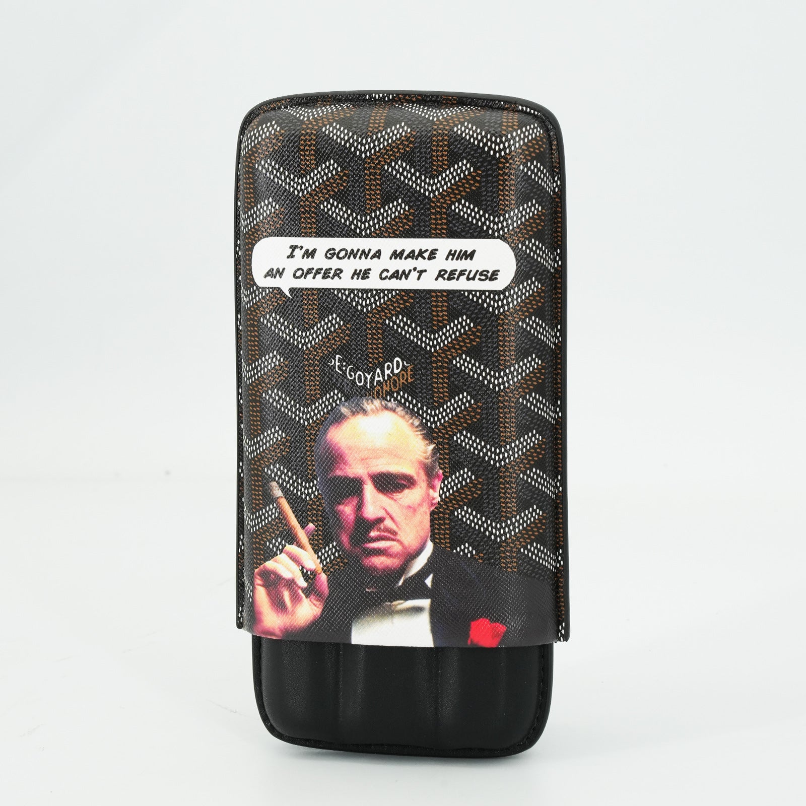 Godfather-style Premium Travel Cigar Case - Protective Hard Shell